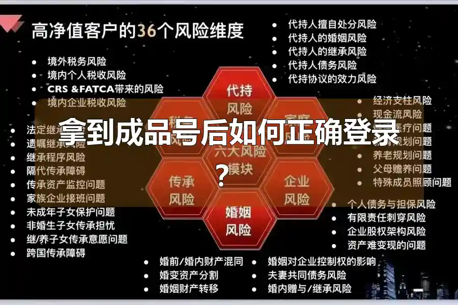 拿到成品号后如何正确登录？